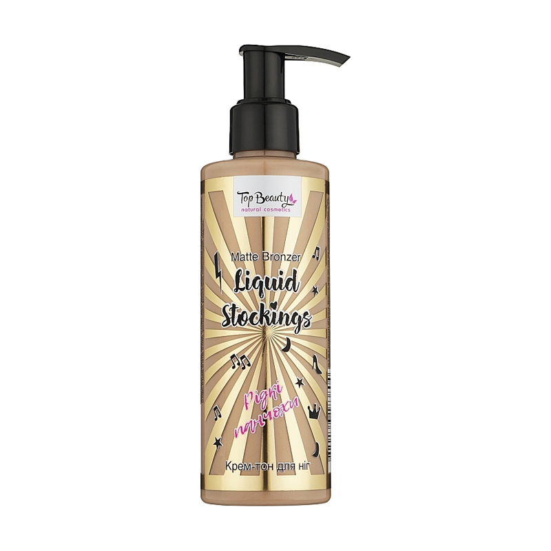 Крем-тон для ніг Top Beauty Liguid Stockings Рідкі панчохи, 200 мл